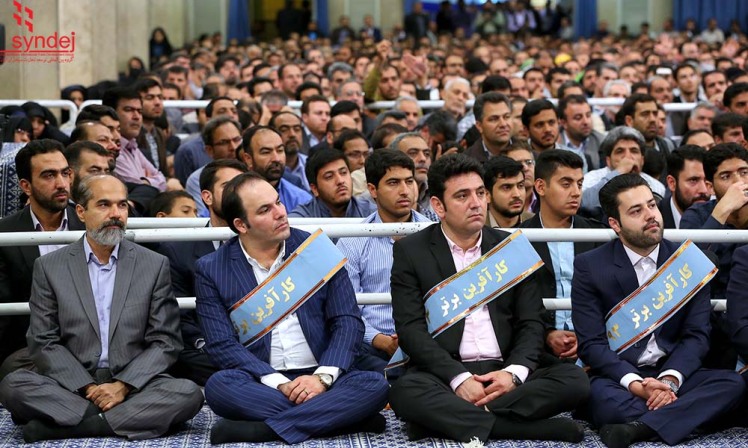 دیدار کارآفرینان برتر صنایع با رهبری و حضور مدیریت گروه سیندژ